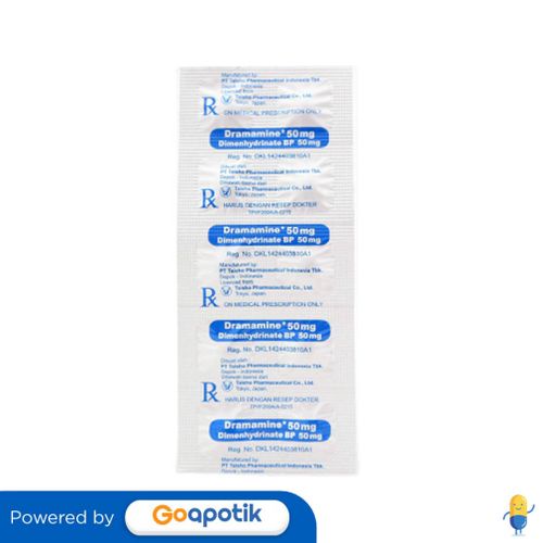 DRAMAMINE 50 MG STRIP 10 TABLET