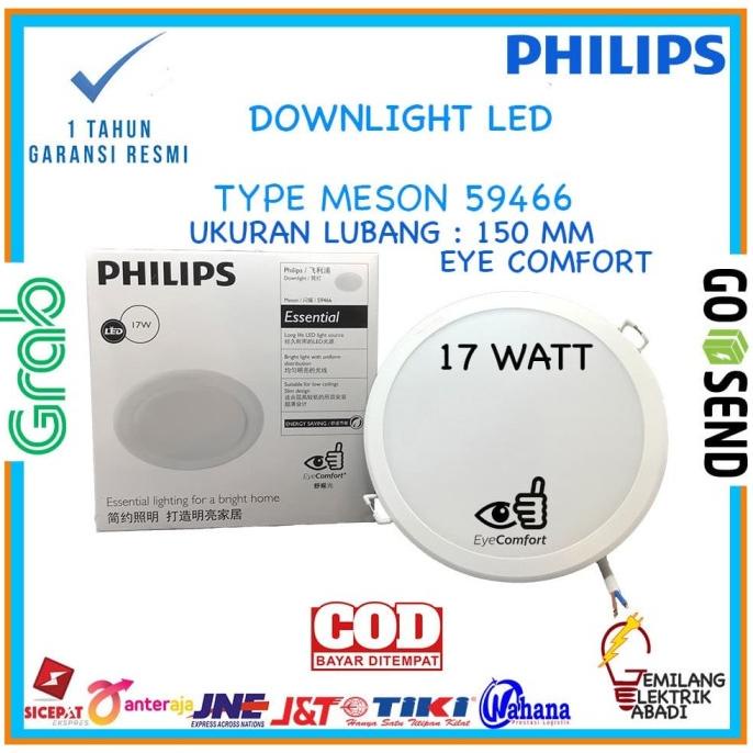 LAMPU DOWNLIGHT LED PANEL PHILIPS MESON G3 17 WATT 17 W 17W 17WATT