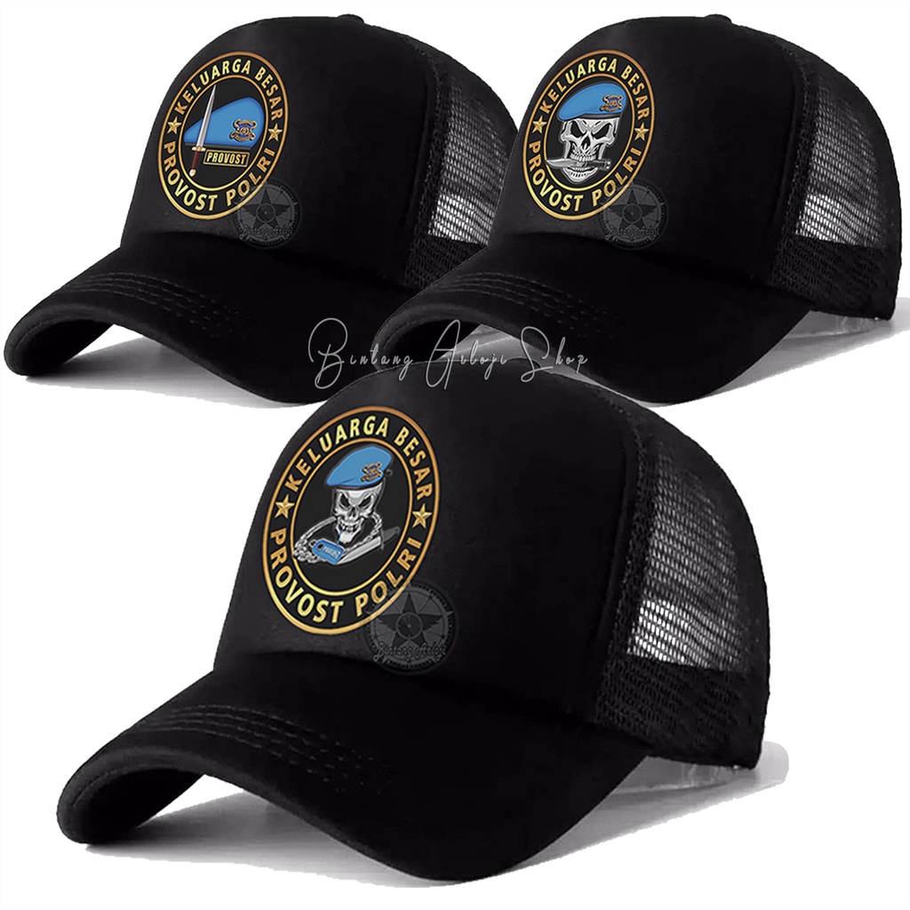 Topi Custom Keluarga Besar Provost Polri Exclusive Gold