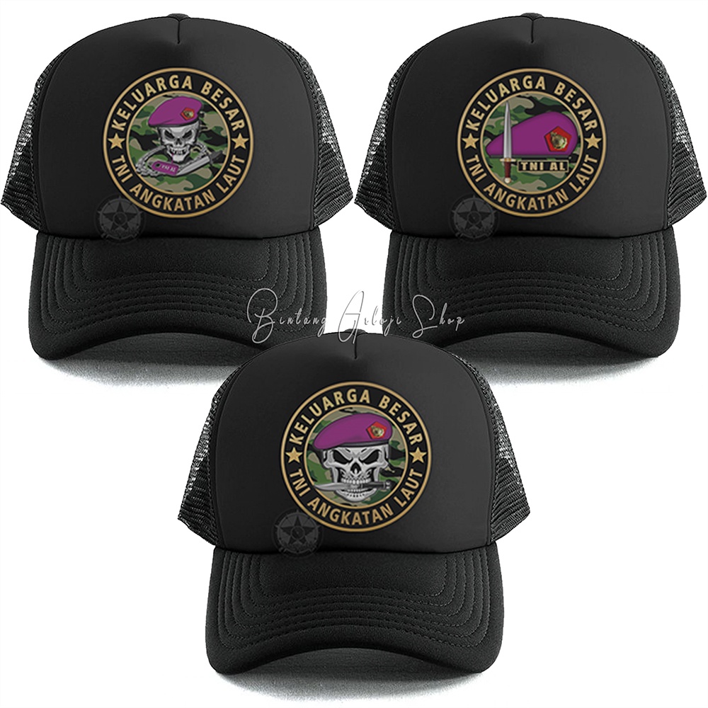 Topi Skull Keluarga Besar TNI Angkatan Laut Istimewa &amp; Murmer