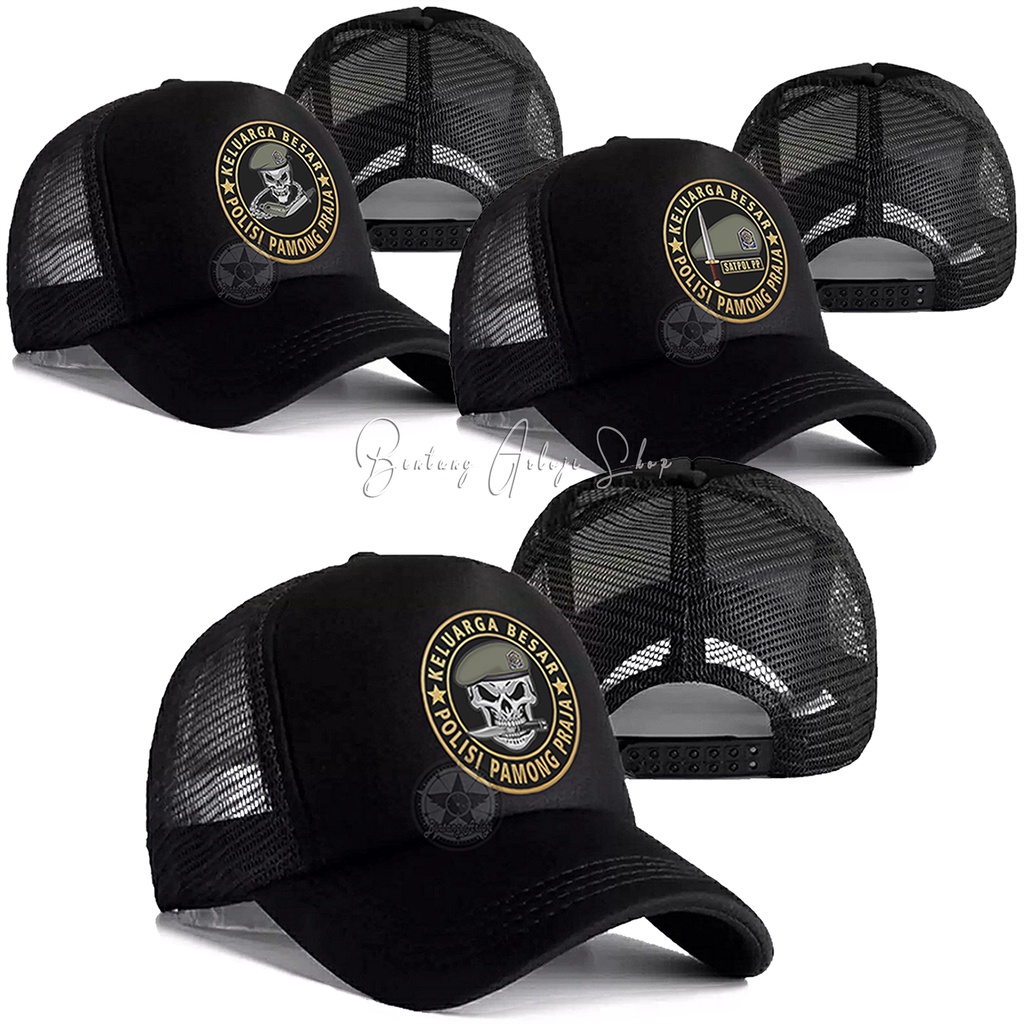 Topi Skull Keluarga Besar Polisi Pamong Praja (POL PP) Istimewa &amp; Murmer