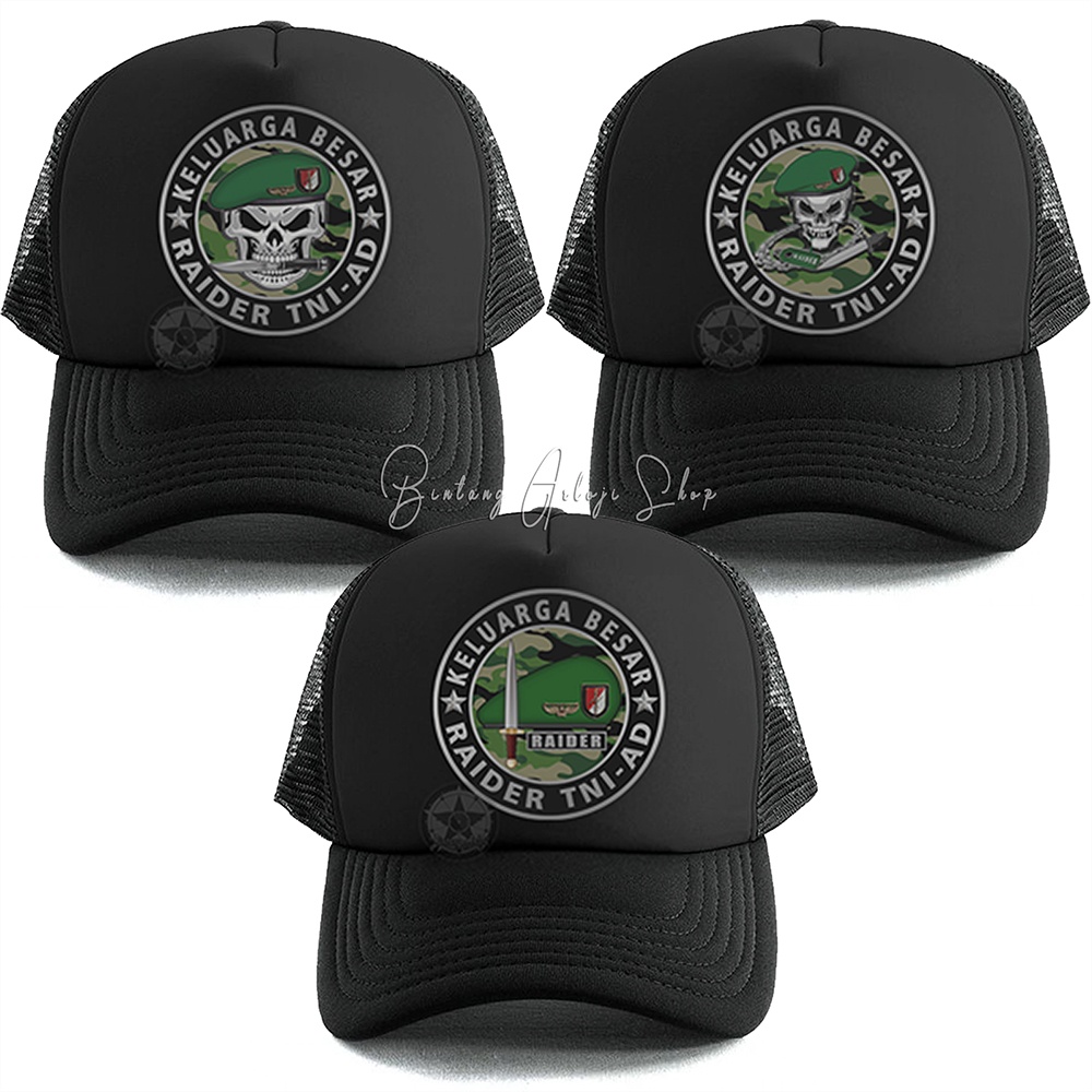 Topi Baret Keluarga Besar Raider TNI-AD Limited Edition Silver