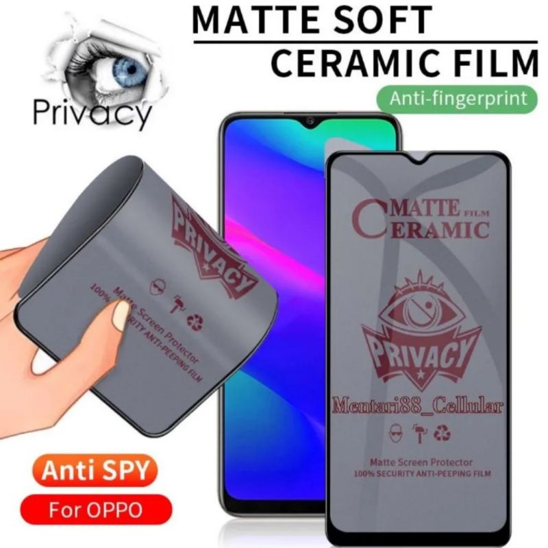 Matte Spy Samsung A04 / A04S / A04E / A04 Core / A03 / A03S / A03 Core / A02 / A02S / A01 / A01 Core  Tempered Glass Ceramic Matte Spy / Anti Gores Keramik Privasi