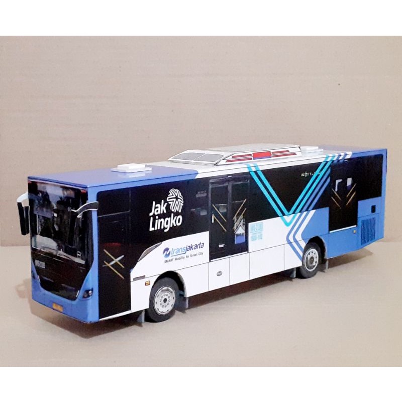 Miniatur Bus Transjakarta Cityline Mercedezbens