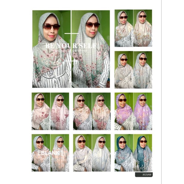 Jilbab Segi 4 Voal Azara