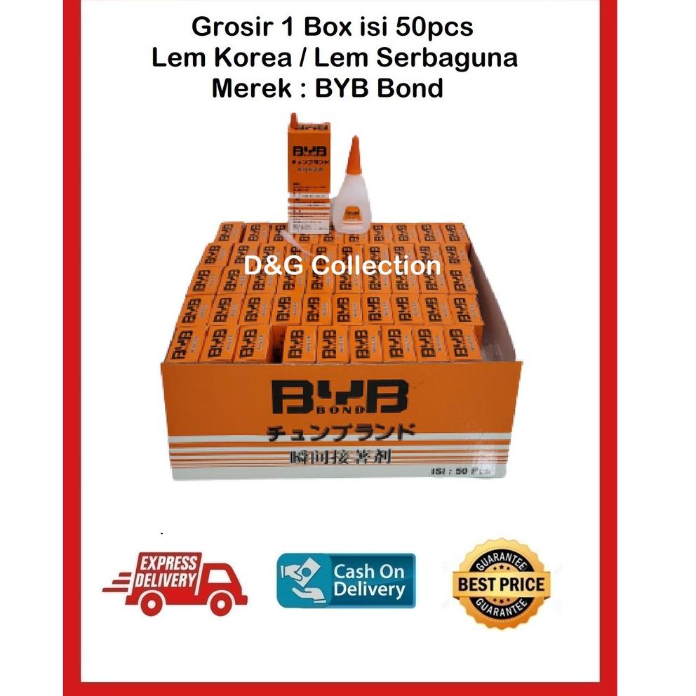 

[KODE JP6DH] LEM KOREA MURAH / LEM SERBAGUNA GROSIR 1 BOX 50 PCS