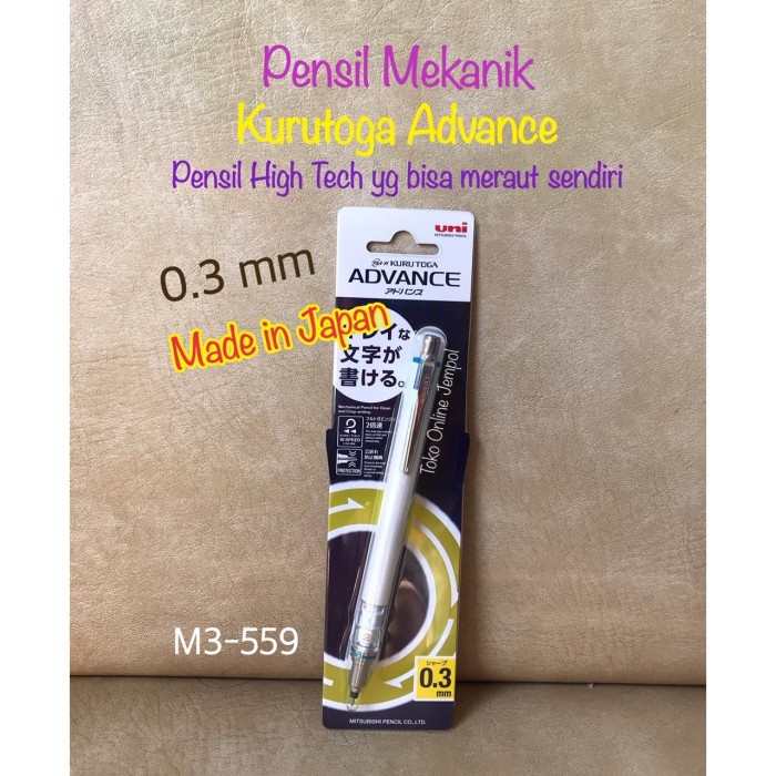 

BAYAR DITEMPAT ATK0745KT 0.3 mm Kurutoga Advance Pensil Mekanik M3-559 Mechanical 0,3 /ALAT TULIS