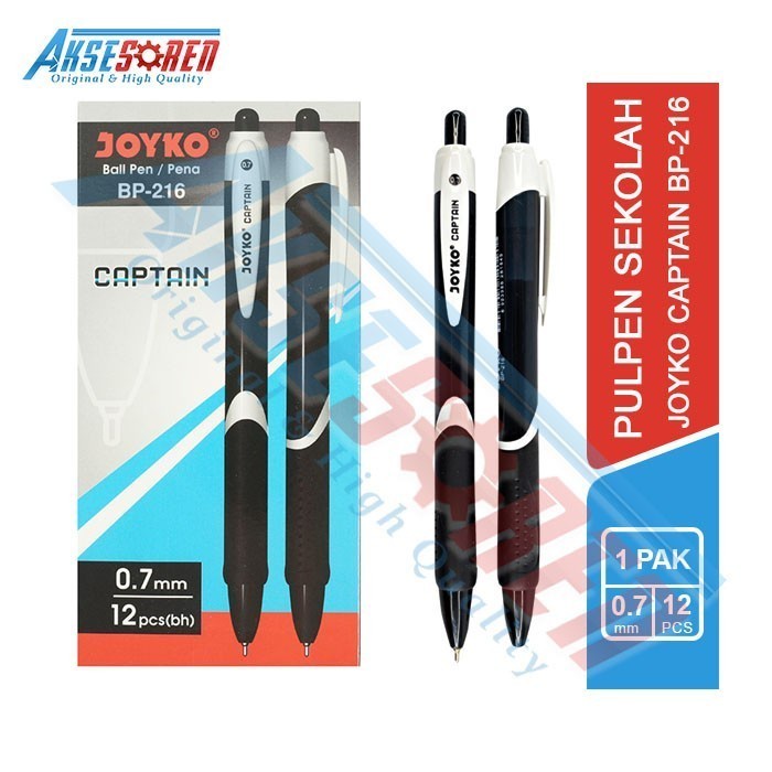 

TERMURAH Pulpen Captain Joyko [BP-216/12 pcs] / Ballpoint Pena Pen [0.7 mm] /ALAT TULIS