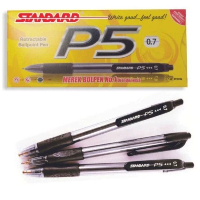 

TERBARU Pulpen Bolpen Bolpoin Ballpoint Pen Cetek Standard P-5 P5 0.7 /ALAT TULIS AESTHETIC/ALAT