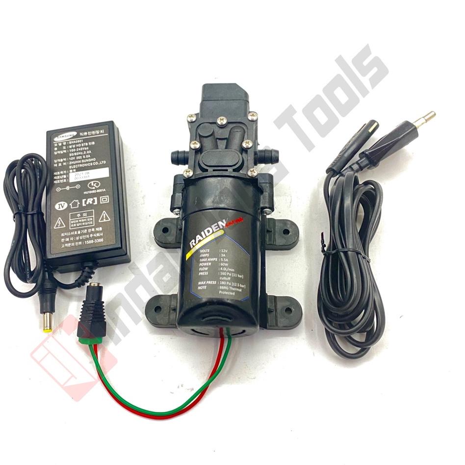 Garansi Pemesanan PAKET ADAPTOR RAIDEN160 PSI Dinamo Pompa Air DC Pump Cuci Motor AC