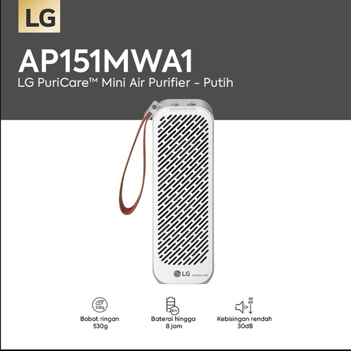 LG PURICARE MINI AIR PURIFIER - AP151MWA1 PUTIH