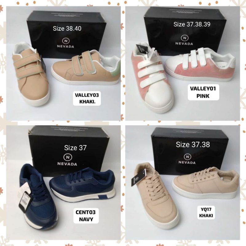 Sepatu Sneakers Cewek Wanita NEVADA original Branded Matahari