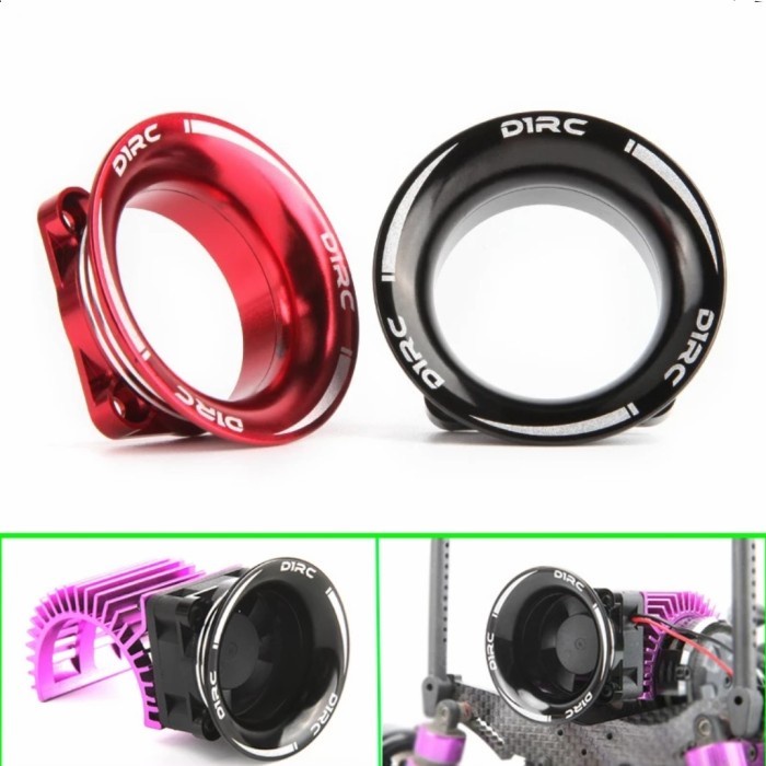 Hot Sale 25Mm Rc Cooling Fan Cover 1/10 Rc Fan Inlet Cnc Aluminium Kipas Drift Termurah