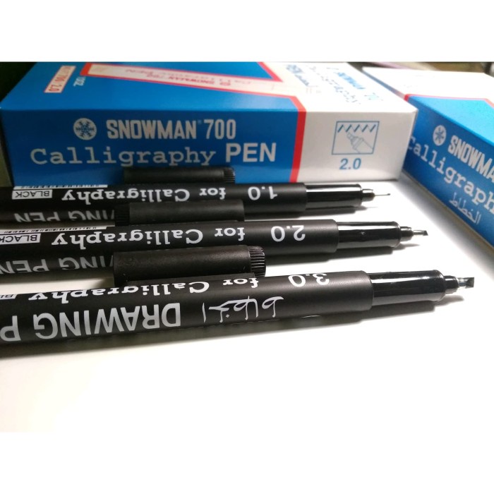 

Terlaris Spidol Kaligrafi Arab Snowman - 1 Set (3 Spidol 3.0, 2.0, Dan 1.0)