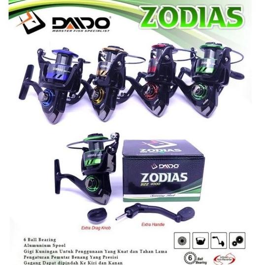 REEL DAIDO ZODIAS SPIN 6 BEARING UKURAN 1000 SAMPAI 6000