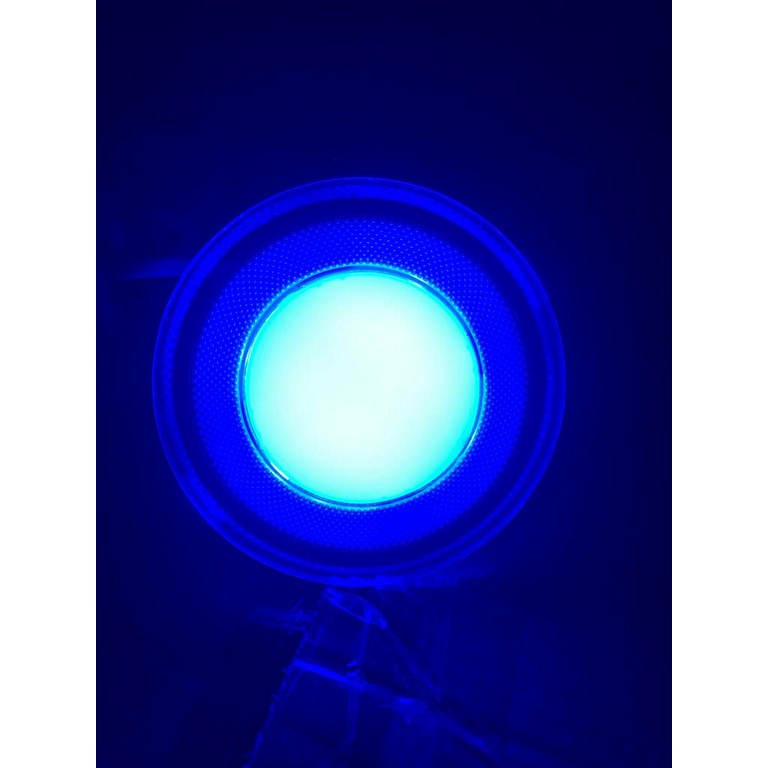 Lampu Plafon Downlight LED 3 Warna Merk POVOS (biru, kuning, ungu)