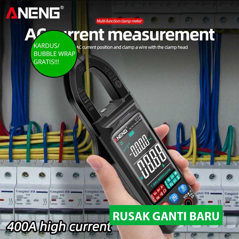 (BISA COD) ANENG Tester Listrik Digital Clamp Meter - ST212