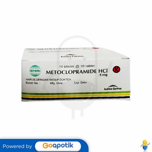 METOCLOPRAMIDE KIMIA FARMA 5 MG BOX 100 TABLET