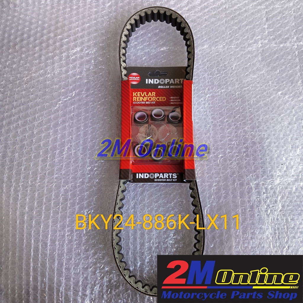 Mdr Fanbelt VBelt Lexi 125 Set Roller 11G Merk Indopart