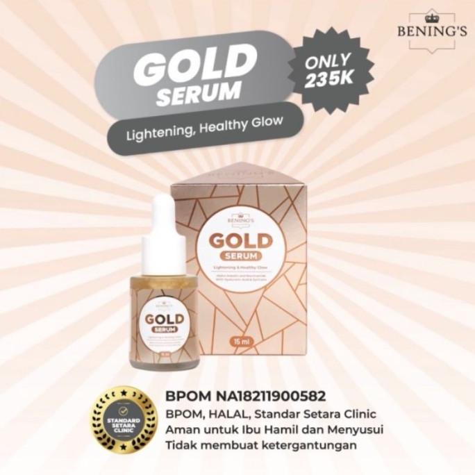 Serum Gold Benings Skincare Dr.Oky Pratama Bening Serum Glowing