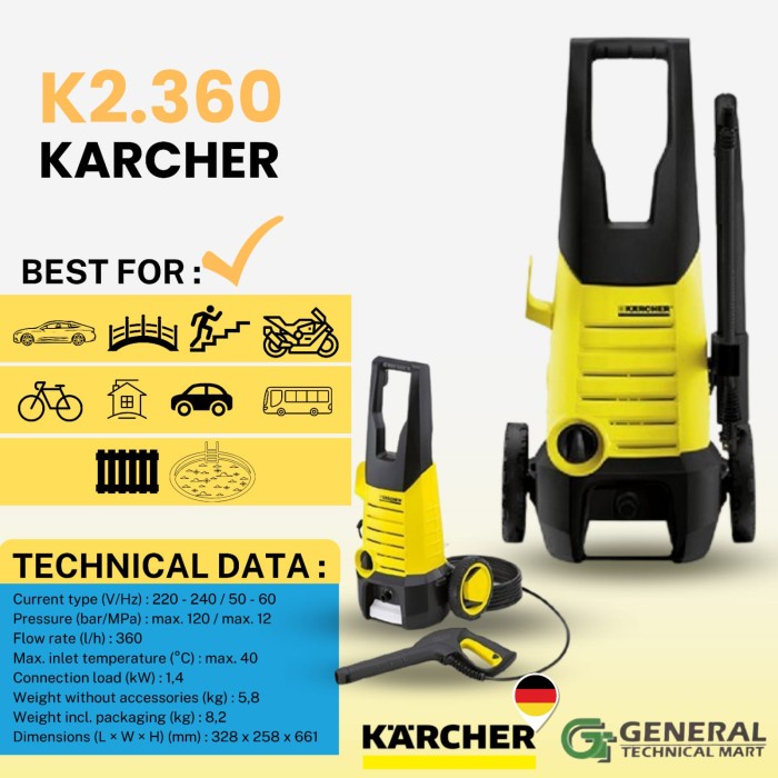 KARCHER K 2.360/ K2 .360/ K 2 360 High Pressure Cleaner
