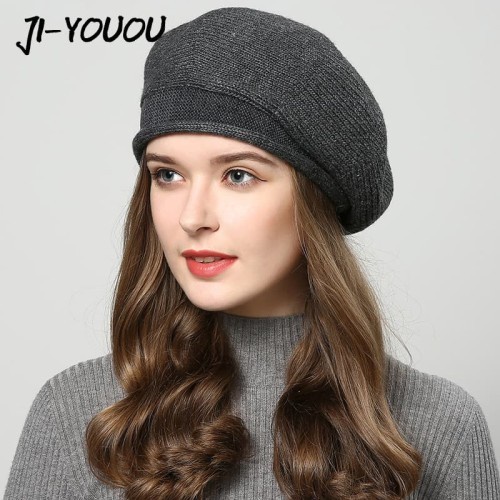 Topi Baret Winter Wanita, Topi Beret Baret Wanita, Topi Musim Dingin
