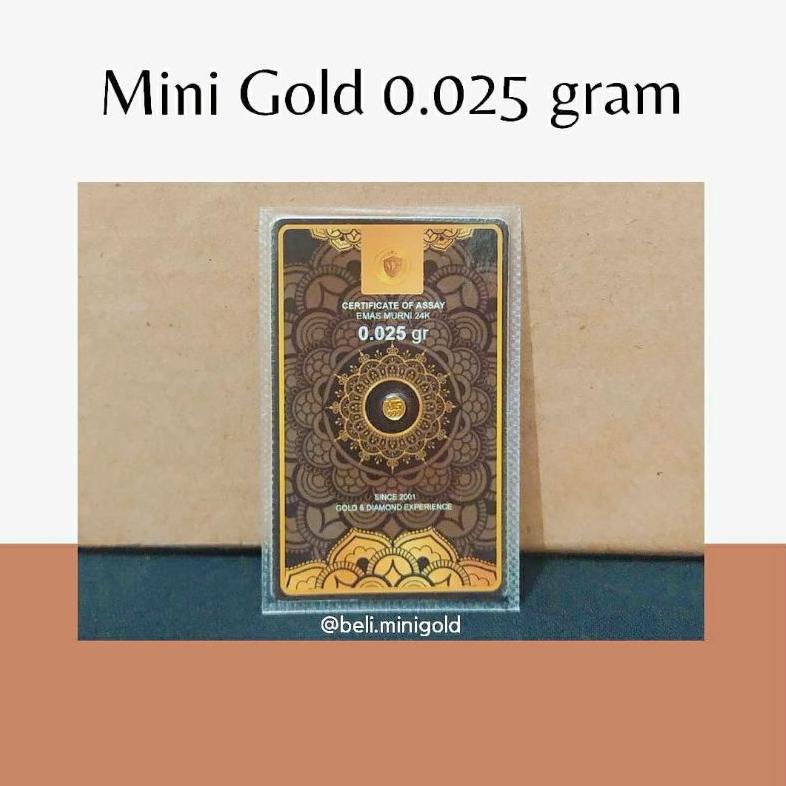 9.9 Promo &gt;&gt; Mini Gold 0,025 gram