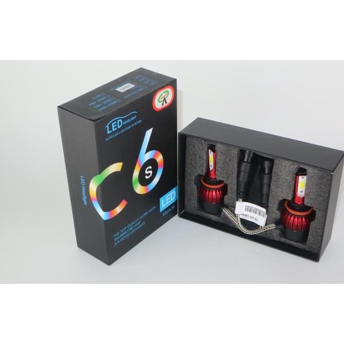 BOLA Lampu LED MOBIL BOHLAM C6 H11 DAN H16 GOLD Series 5500Lumen A48