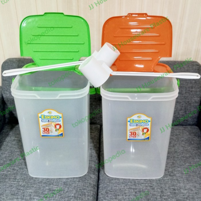 Terlaris Aquarium Es Kelapa Toples Es Buah 30 Liter/Aquarium Es Free Gayung