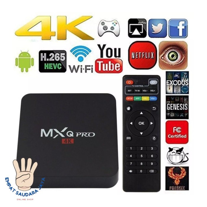 Terlaris Android Tv Box Android Mxq Pro 4K Internet Tv Mxq