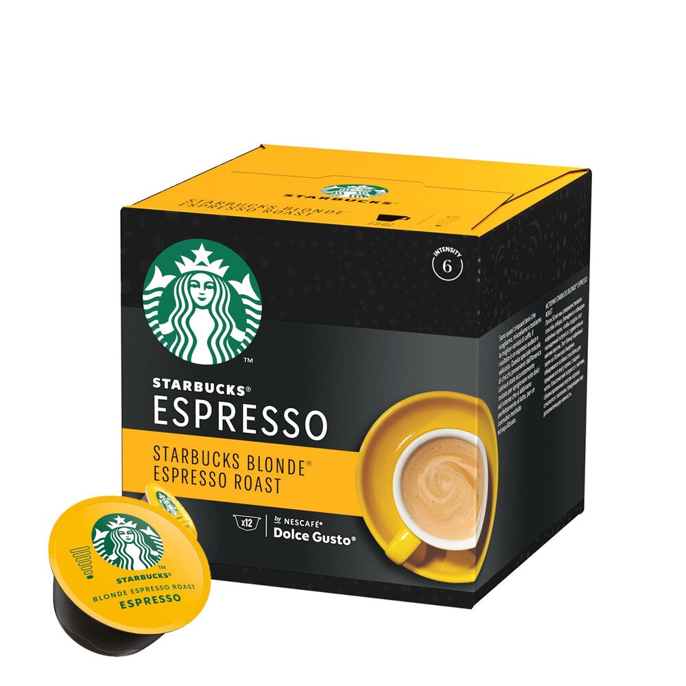 Starbucks Blonde Espresso Roast By Nescafe Dolce Gusto Coffee Capsules