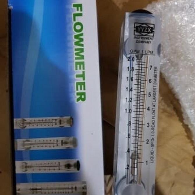 Flowmeter 2 GPM / 7 LPM Rotameter Rotameter Air Dan Angin