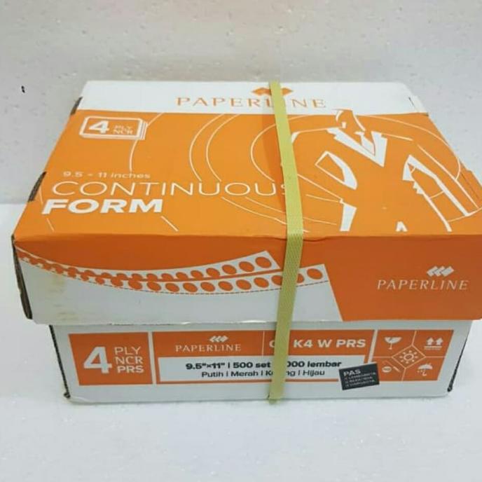

Continuous Form Sidu Paperline 9 1/2 X 11 : 2 K4 (4 Ply ) Prs / Bagi 2