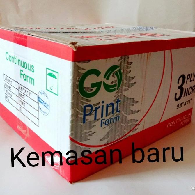 

Kertas Komputer/Kertas Print/Continuous Form 3 Ply Merk Go Print