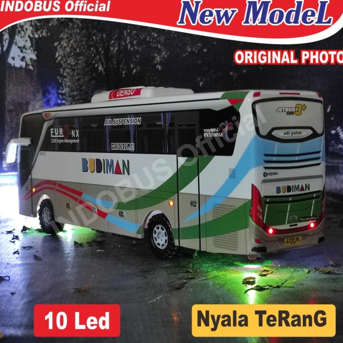 Flash Sale Indobus Miniatur Bus Bis Budiman Shd Jetbus 3 Lampu Termurah