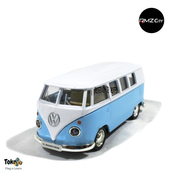 Must Have Mainan Anak Diecast Metal Mobil Rmz Volkswagen Samba Vw Combi Biru Terbaru
