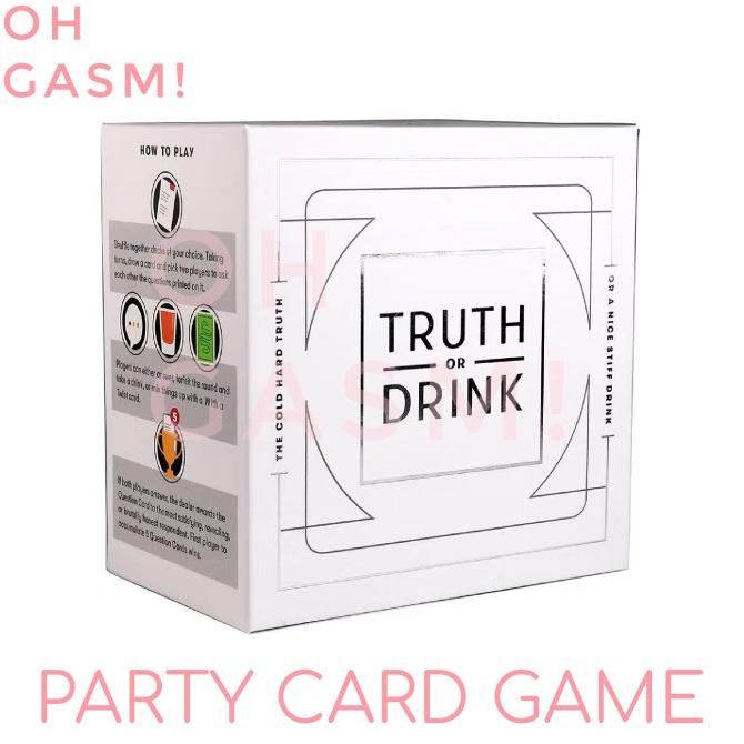 TRUTH OR DRINK CARD GAME PARTY CARD GAME COUPLE CARD GAME BOARD GAME
