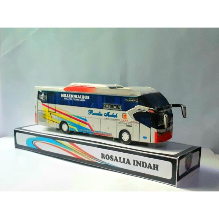 Diskon Spesial Miniatur Papercraft Bus Rosalia Indah Legacy . Mercedes Benz. Terbaru