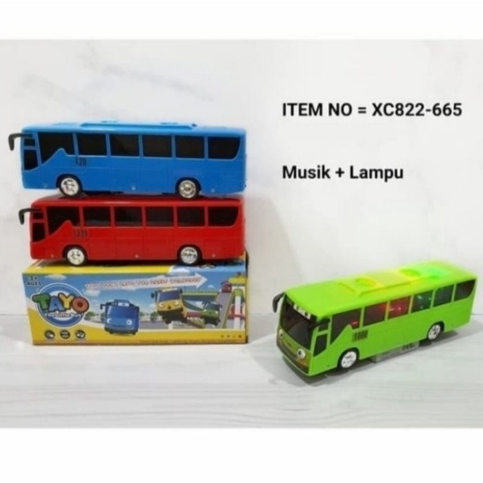Promo Mainan Mobil Tayo Bus Tayo Bis Tayo Lampu Dan Musik Mainan Anak Mobil Terbaru