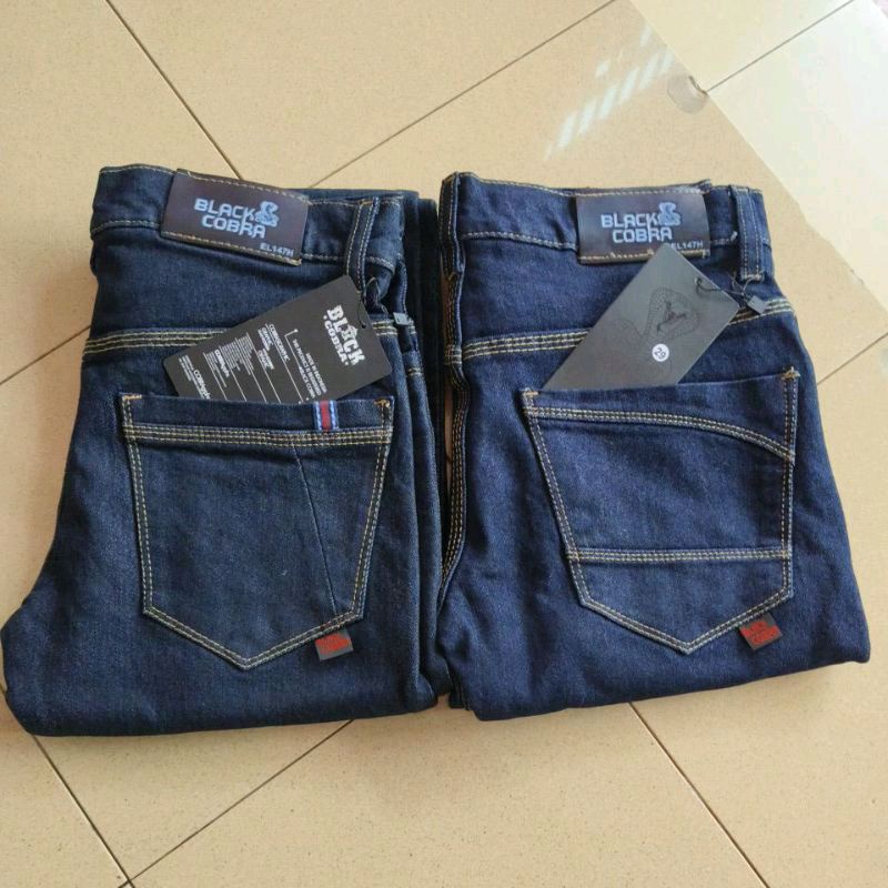 CELANA JEANS GARMENT PANJANG BLACK COBRA PRIA/CELANA DISTRO PANJANG PREMIUM