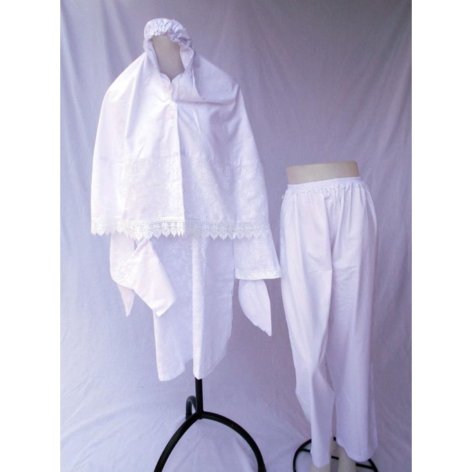 Setelan Baju Ihrom Wanita Perempuan Satu Set Lengkap