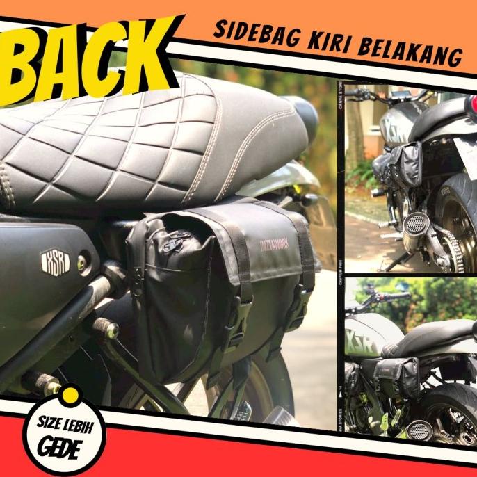 Tas touring belakang xsr155 Kiri, sidebag motor waterproof