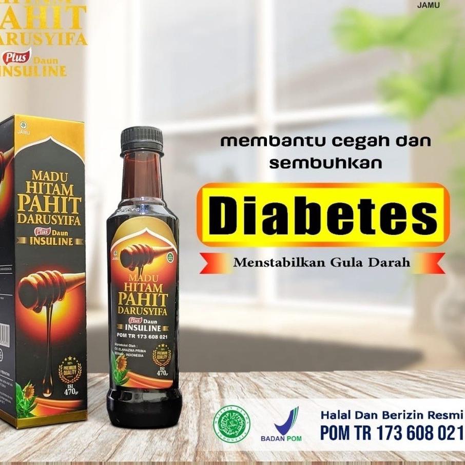 

Termurah | HJ6 | Madu Hitam Pahit Darusyifa Plus propolis + Daun insuline (Diabet,Kolesterol, Menikatkan Hormon