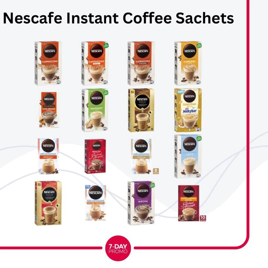 

COD | TD4 | Nescafe Australia Instant Gold Coffee Sachets Various Flavours