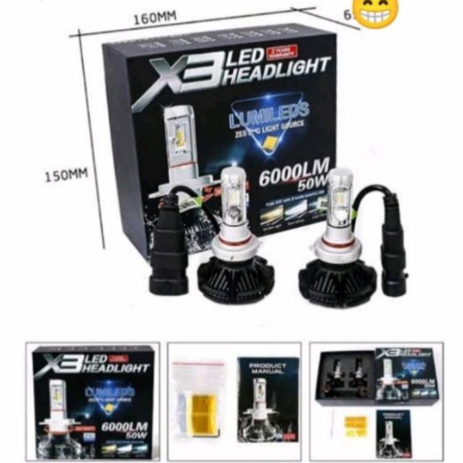 Lampu Depan Mobil APV /APV ARENA Led X3 X11 H4 Headlamp