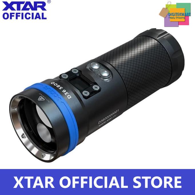 XTAR D36 DIVING FLASH LIGHT CREE XHP70.2 P2 XHP35-HI D4 5800 LUMENS