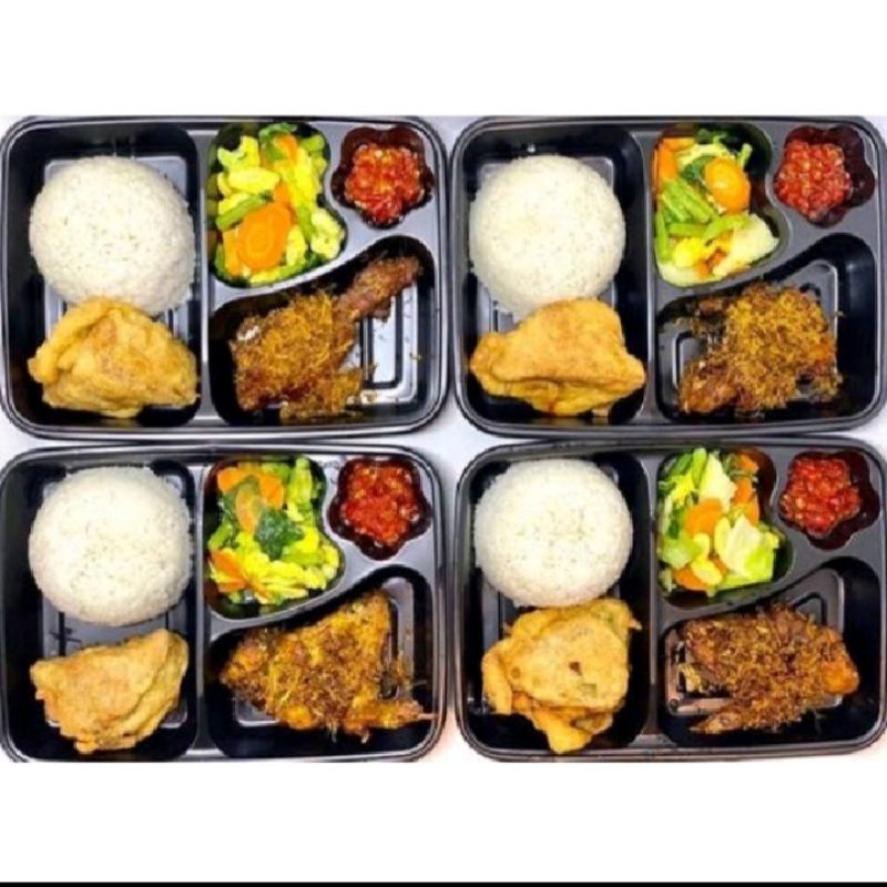 

Nasi Bento Ayam Serundeng halal murah higienis