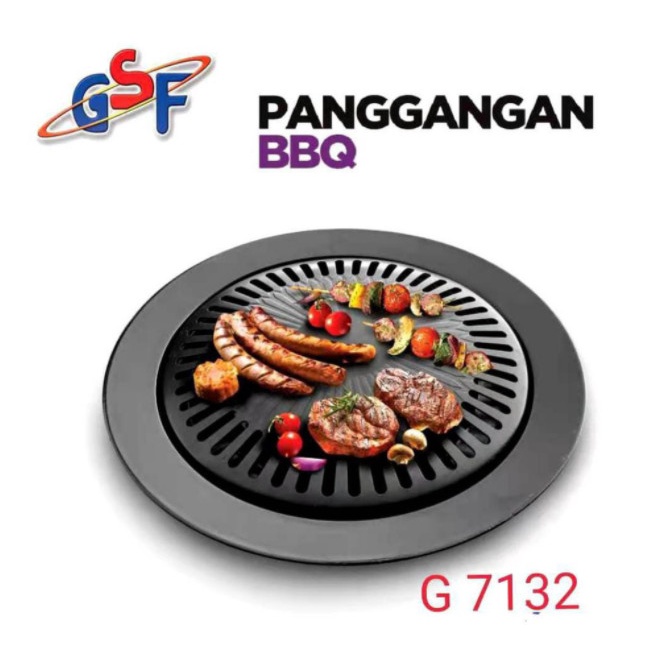 Panggangan Bbq GSF G 7132 ikan jumbo teplon barbeque grill pan dan kompor steincookware Y7F4 ikan ba