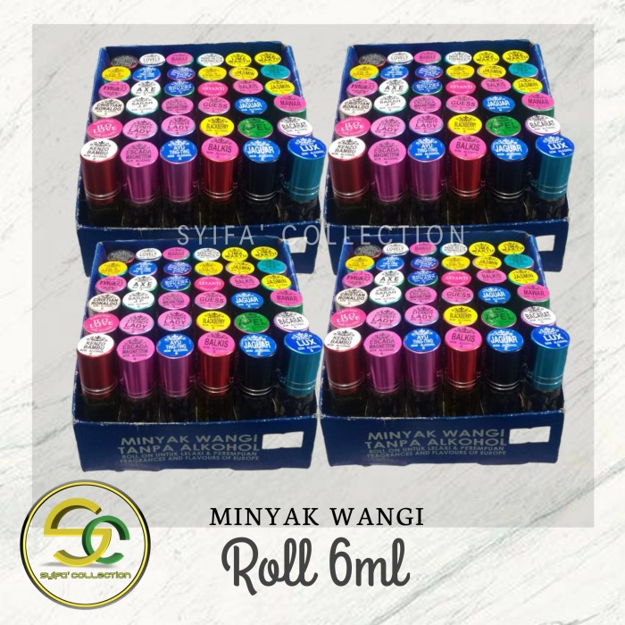 Parfum Parfum oles 1 box isi 30 botol / minyak wangi roll on 7ml non alkohol(A9L1) Parfum Pria Pria 