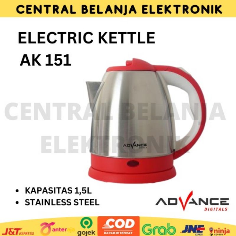 Kettle listrik Advance AK 151 / kettle listrik stainless steel